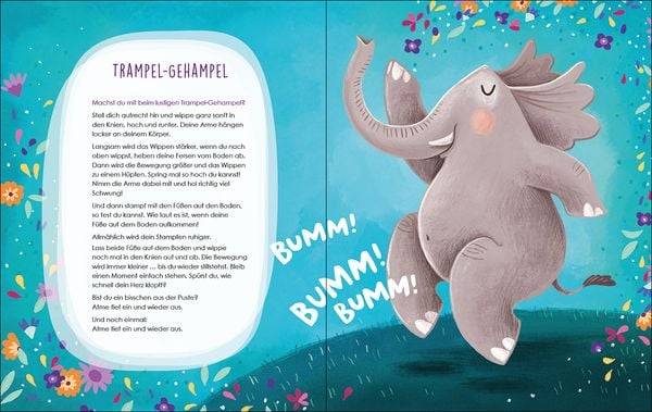 Der Elefant ist ganz entspannt