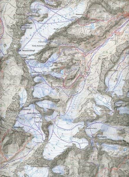 DAV Alpenvereinskarte 31/4 Stubaier Alpen, Mitte 1: 25 000