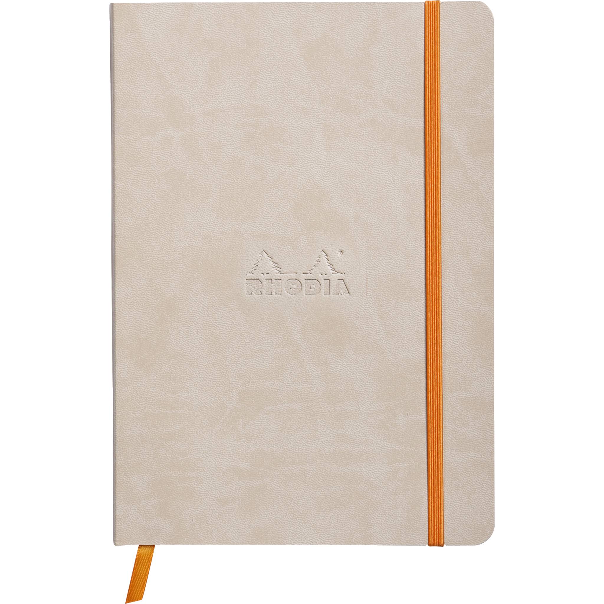 Rhodia Notizbuch A5 Softcover, 80 Bl 90g, liniert, Beige 117405C