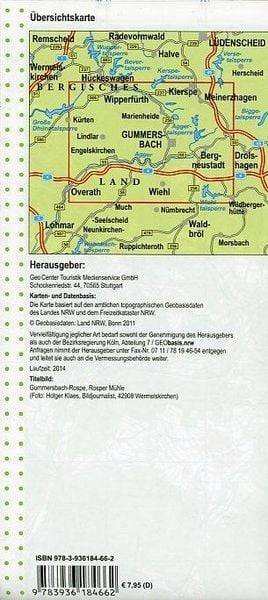 NRW-Wanderkarte 31. Oberbergisches Talsperrenland 1 : 25.000