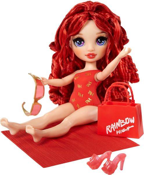 Rainbow High Swim & Style Fashion Doll- Ruby (Red)
