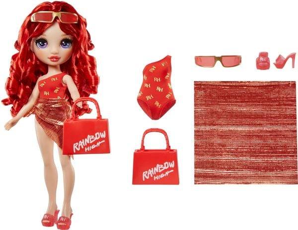 Rainbow High Swim & Style Fashion Doll- Ruby (Red)
