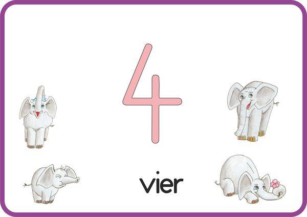 Meine tierischen Zahlen von 1-20 in Druckschrift