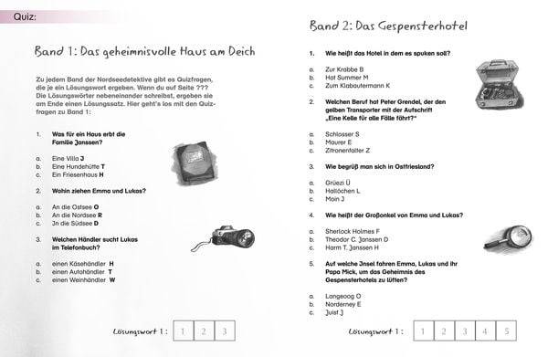 Die Nordseedetektive. Das Spiel-, Spaß- und Rätselbuch