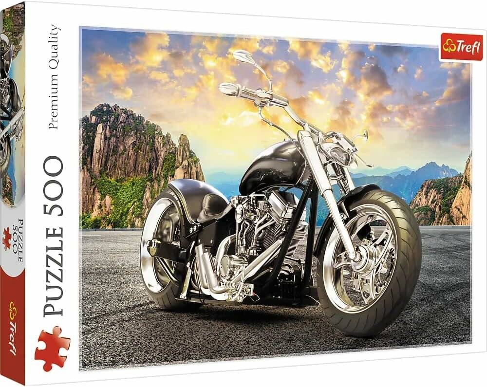 TREFL Black Motorbike Puzzle 500 Teile