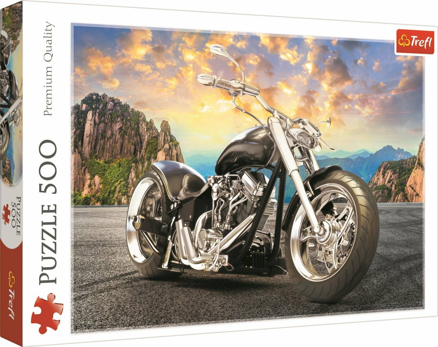 TREFL Black Motorbike Puzzle 500 Teile
