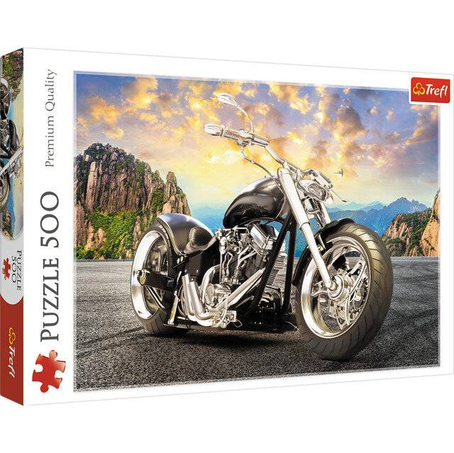 TREFL Black Motorbike Puzzle 500 Teile