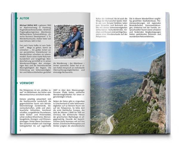 KOMPASS Wanderführer Peloponnes, 55 Touren mit Extra-Tourenkarte