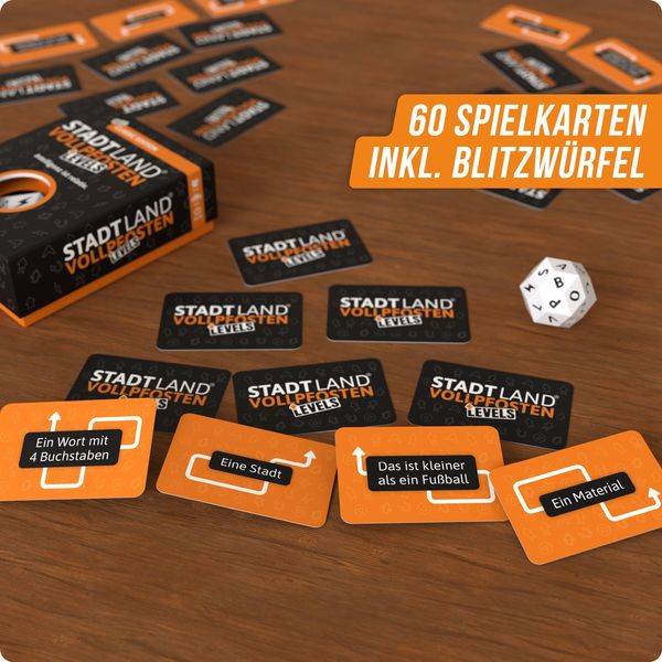 Denkriesen - Stadt Land Vollpfosten® - Levels - Classic Edition - "intelligenz ist Relativ"