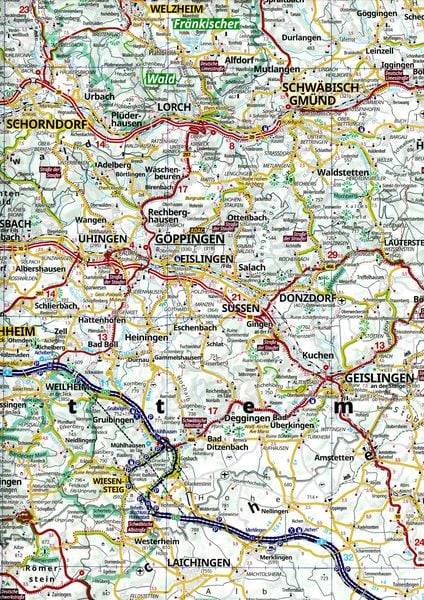 ADAC Regionalkarte 15 Allgäu, Bodensee, Schwäbische Alb 1:150.000