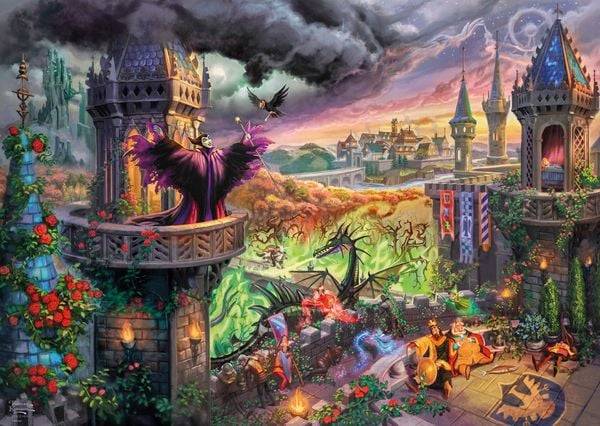 Schmidt Spiele - Thomas Kinkade - Disney, Maleficent, 1000 Teile