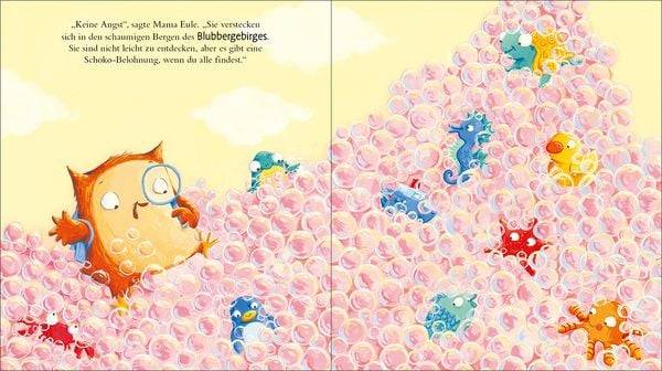 Badezeit für die kleine Eule