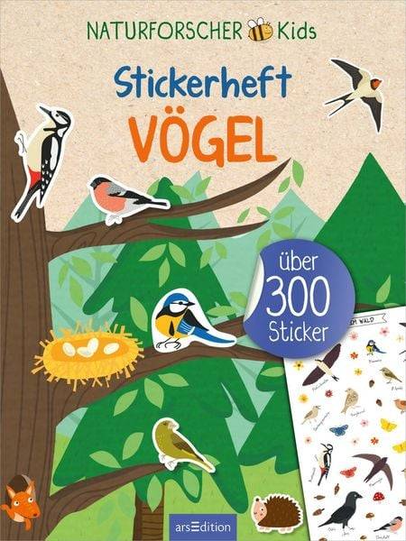 Naturforscher-Kids – Stickerheft Vögel