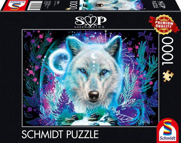 Schmidt Spiele - Sheena Pike: Neon Arktis-Wolf, 1.000 Teile