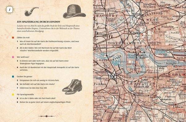 Rätselbuch der Landkarten • In 80 Karten um die Welt