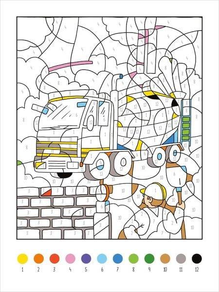 Mein dickes Malen-nach-Zahlen-Buch – Fahrzeuge