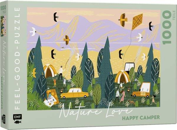 Feel-good-Puzzle 1000 Teile - NATURE LOVE: Happy Camper