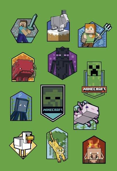 Minecraft: Superstarker Sticker- und Rätselspaß