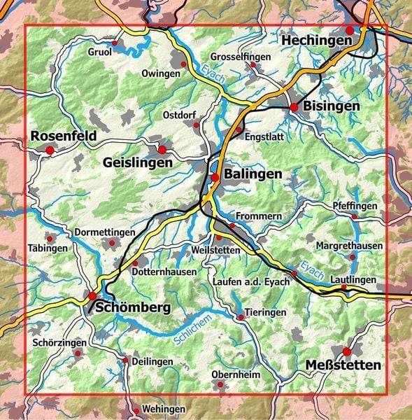Balingen und Umgebung 1 : 25 000