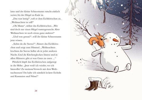 Schöne Weihnachten, kleiner Schneemann!