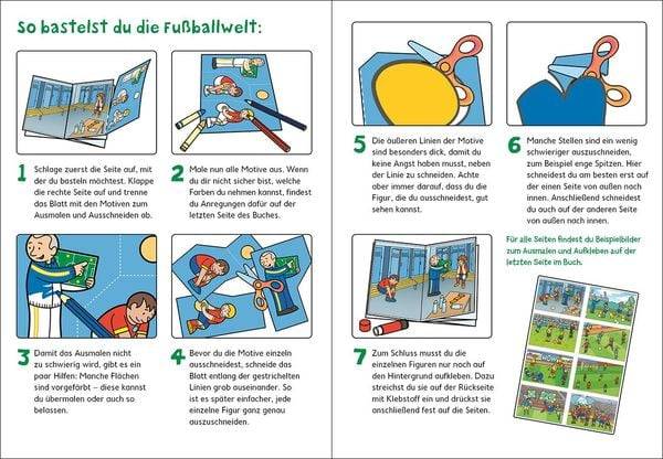 Wir basteln! - Malen, Ausschneiden, Kleben - Fußball