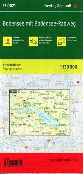 Bodensee mit Bodensee-Radweg, Erlebnisführer 1:130.000, freytag &amp; berndt, EF 0021