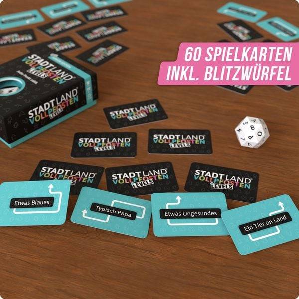 Denkriesen - Stadt Land Vollpfosten® - Levels - Junior Edition - "jeder Punkt Zählt."
