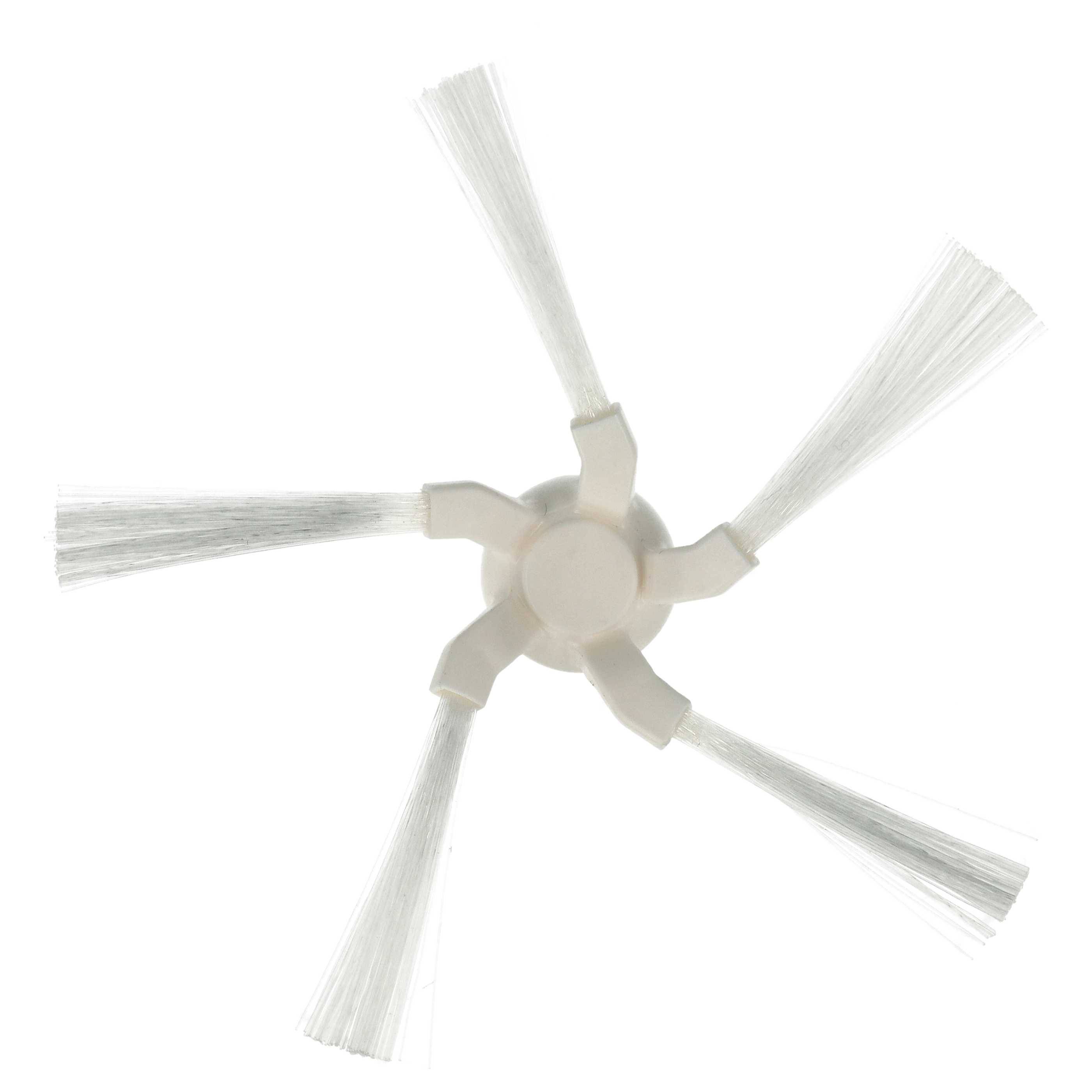 vhbw 2x Seitenbürste kompatibel mit Dreame W10, W10 Pro Saugroboter - Reinigungsbürsten Set, weiß