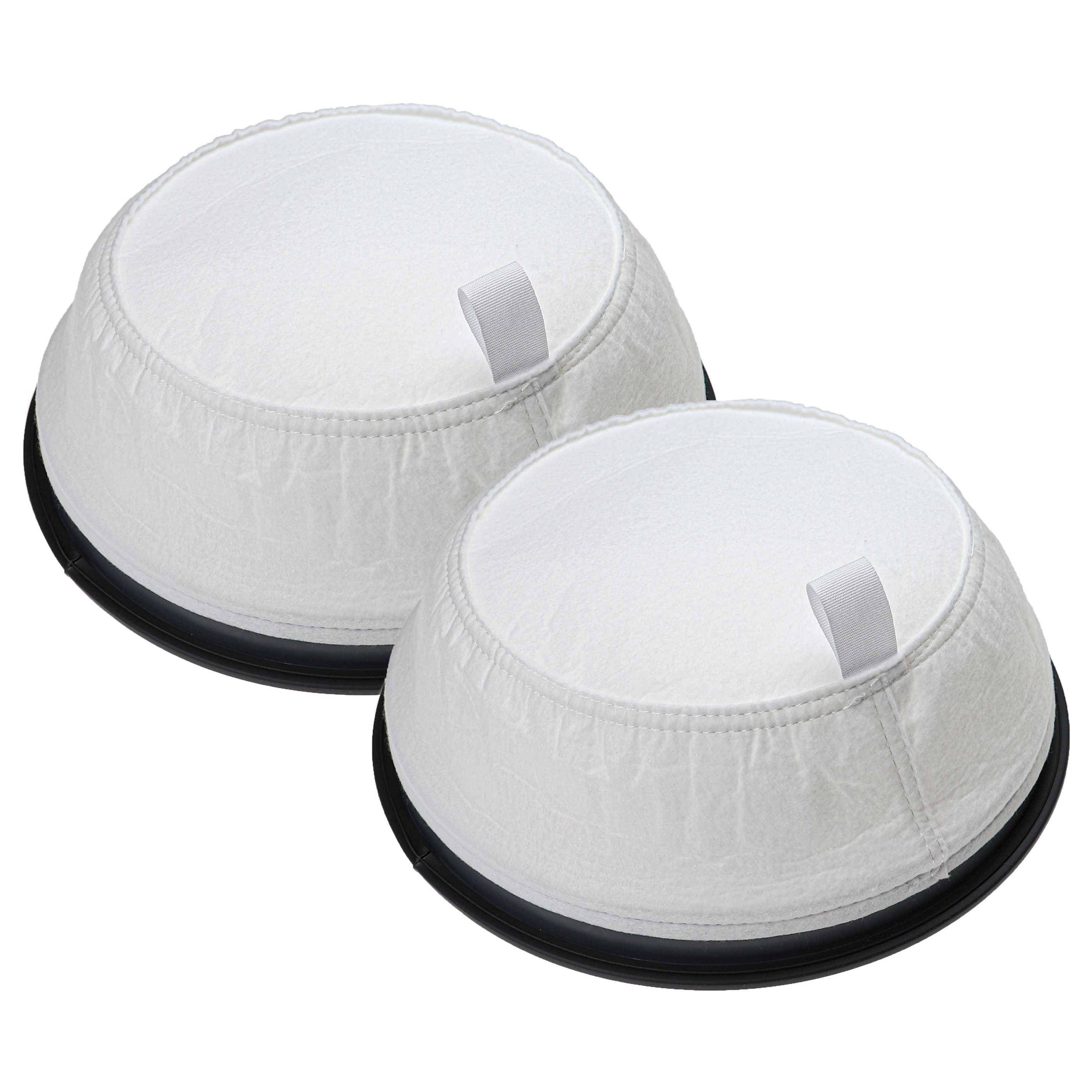 vhbw 2x Sackfilter kompatibel mit Nilfisk VC300 Trockensauger, Staubsauger - Ersatz-Filter Schwarz Weiß