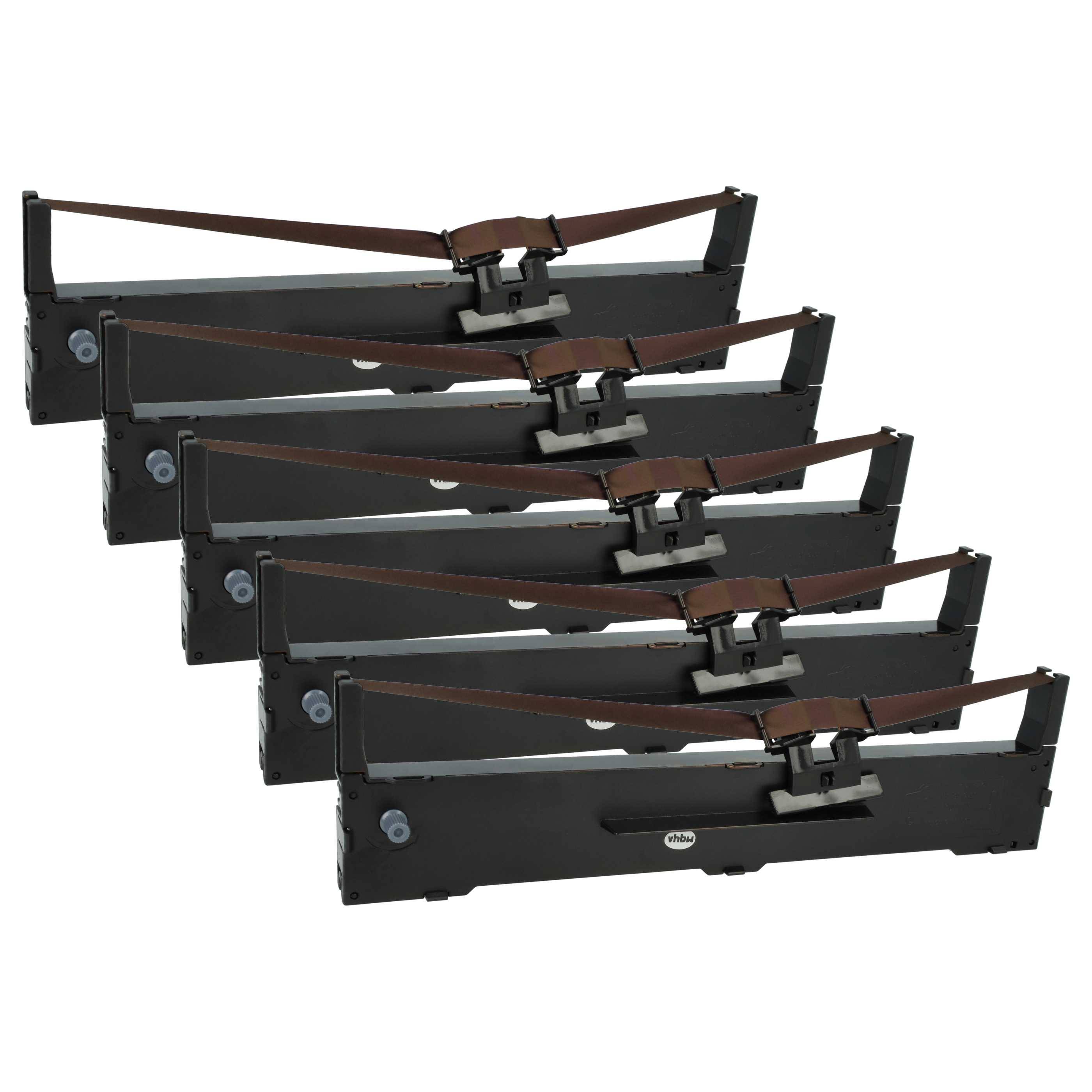 vhbw 5x Farbband Schriftband kompatibel mit Epson LQ-890 Nadeldrucker | Bondrucker - Lila