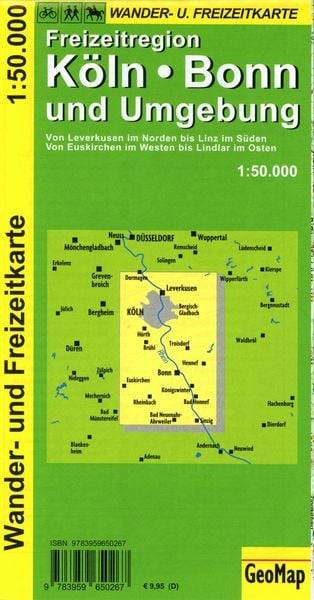 Köln, Bonn und Umgebung - Wander- und Freizeitkarte 1:50 000