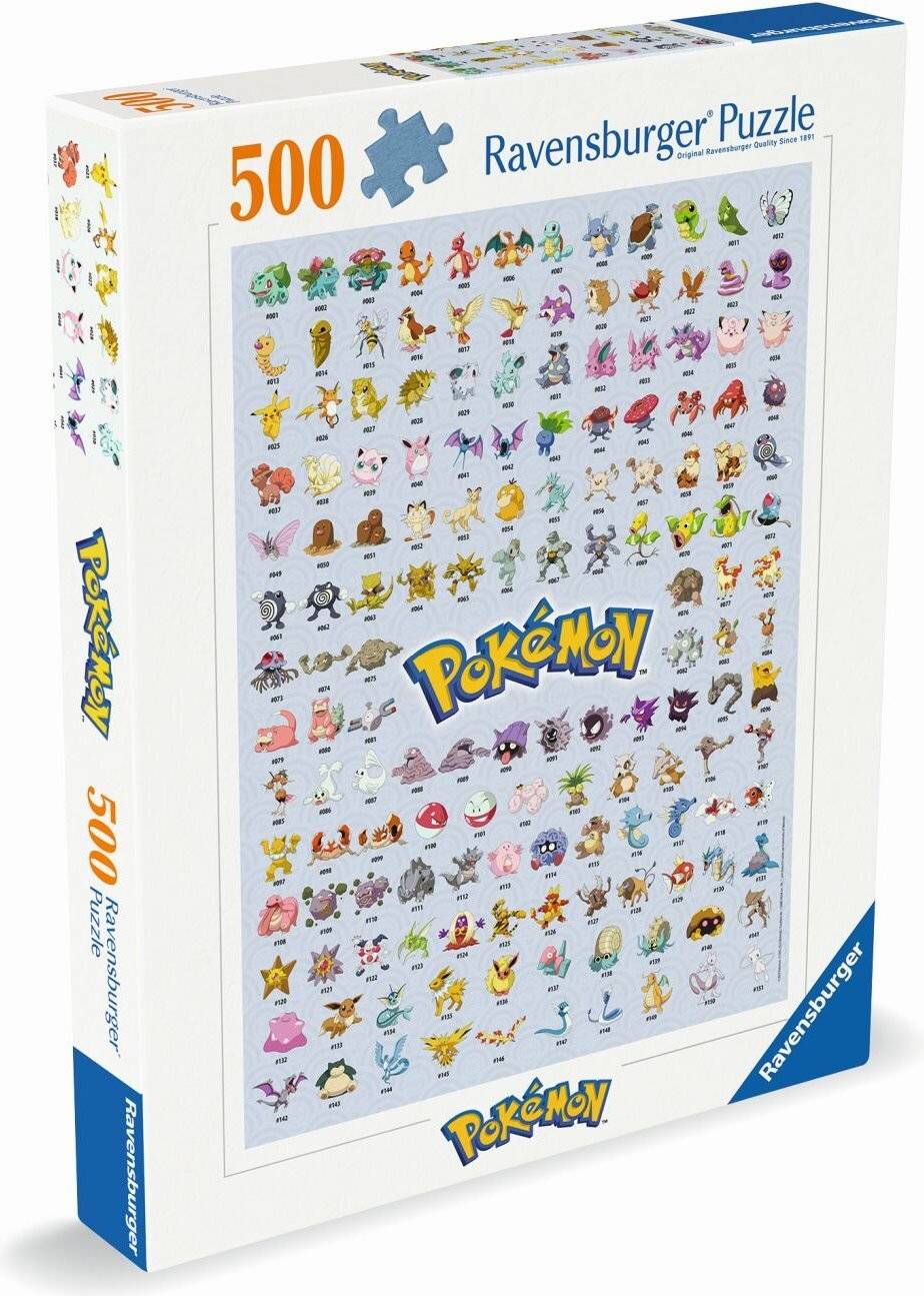 Pokémon Puzzle Pokémon Pokédex (500 Teile)