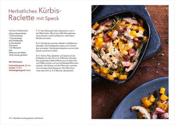 Die besten Rezepte Raclette. Mit Grill & heißem Stein