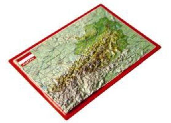 Reliefpostkarte Österreich