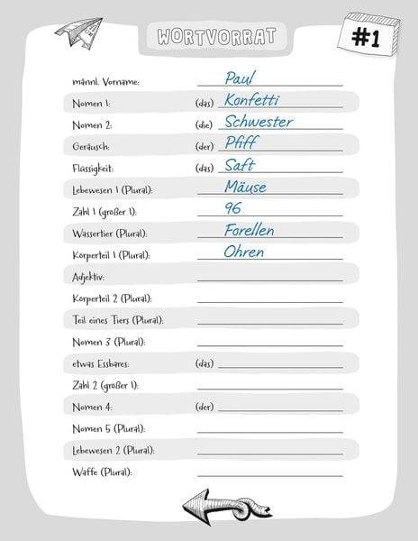 Verrückte Lücken - Total spaßige Schulgeschichten