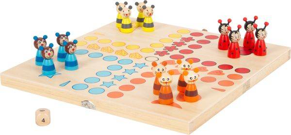 Small foot 7358 - Ludo Tiere, Würfelspiel