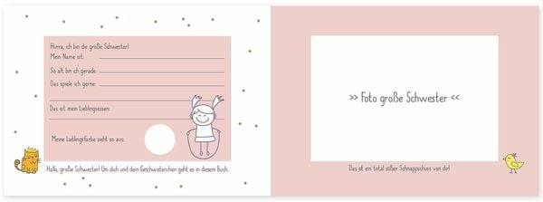 Geschwisterbuch: Endlich große Schwester
