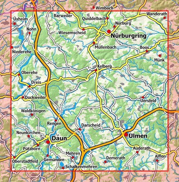Eifelwandern 14 - Hohe Eifel (Süd), Vulkaneifel 1 : 25 000