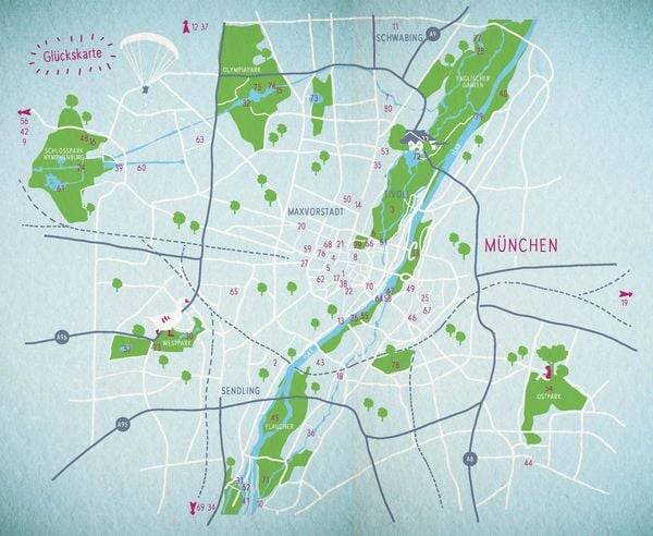 Blaue Glücksorte in München