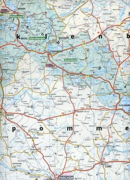 ADAC Regionalkarte Deutschland Blatt 2 Mecklenburgische Küste und Seenplatte