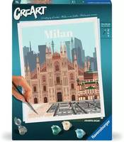 Ravensburger CreArt Colorful Milan - Malen nach Zahlen für Erwachsene, Guss-/Mal-Set für Kinder, 12 Jahr(e), Mehrfarbig