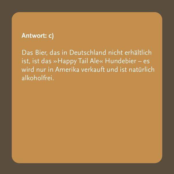 Unnützes Wissen Bier-Quiz