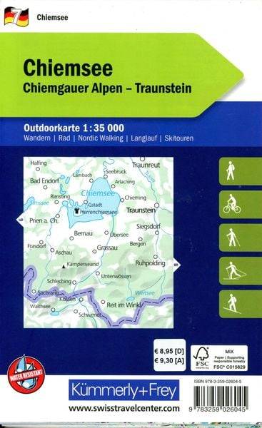 Chiemsee, Nr. 07, Outdoorkarte 1:35 000