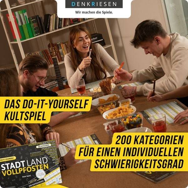 Denkriesen - Stadt Land Vollpfosten® Do It Yourself Edition – "Dein Spiel."