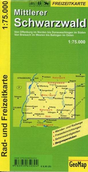Naturpark Schwarzwald Mitte - Rad- und Freizeitkarte 1 : 75 000