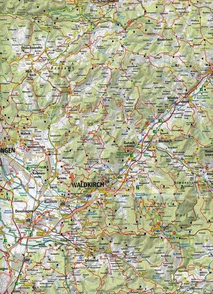 Naturpark Schwarzwald Mitte - Rad- und Freizeitkarte 1 : 75 000
