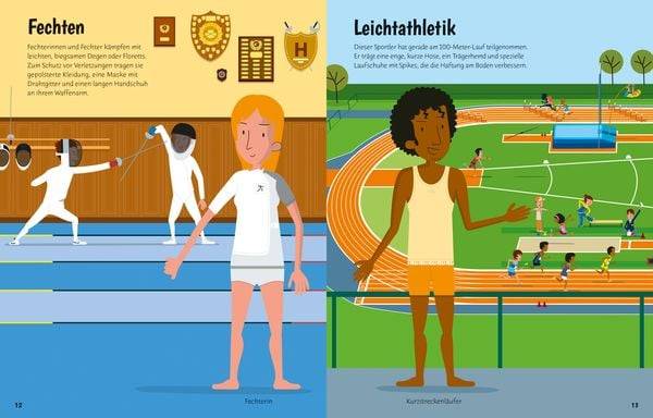 Mein Anzieh-Stickerbuch: Sportarten aus aller Welt