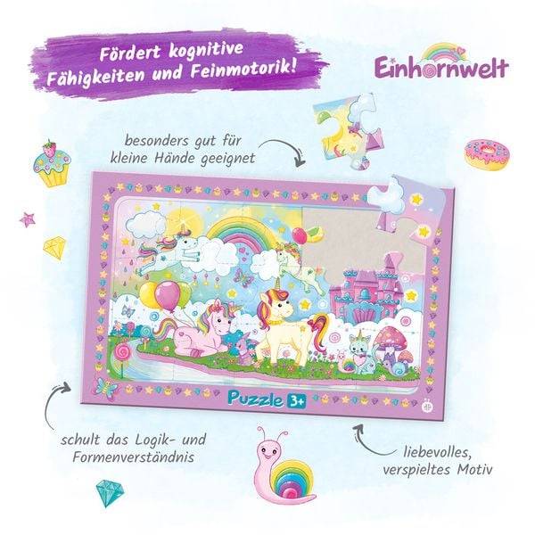 Trötsch Rahmenpuzzle Einhornwelt