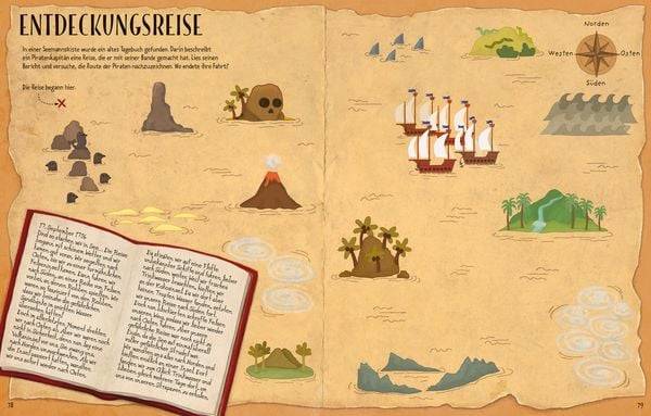 Piratenabenteuer – Rätseln, Malen, Mitmachen