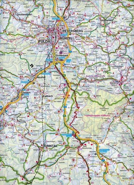 Thüringer Wald - Spessart - Unterfranken, Autokarte 1:150.000, Blatt 7